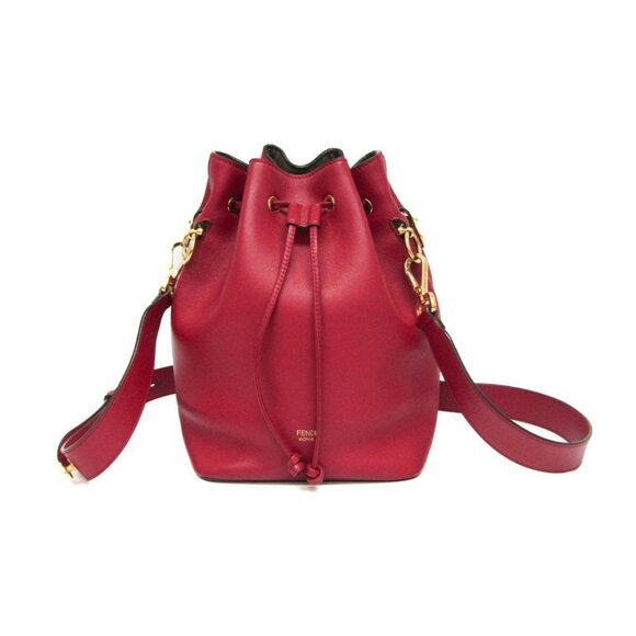 FENDI Red Leather Shoulder Bag - Picture 1 of 13